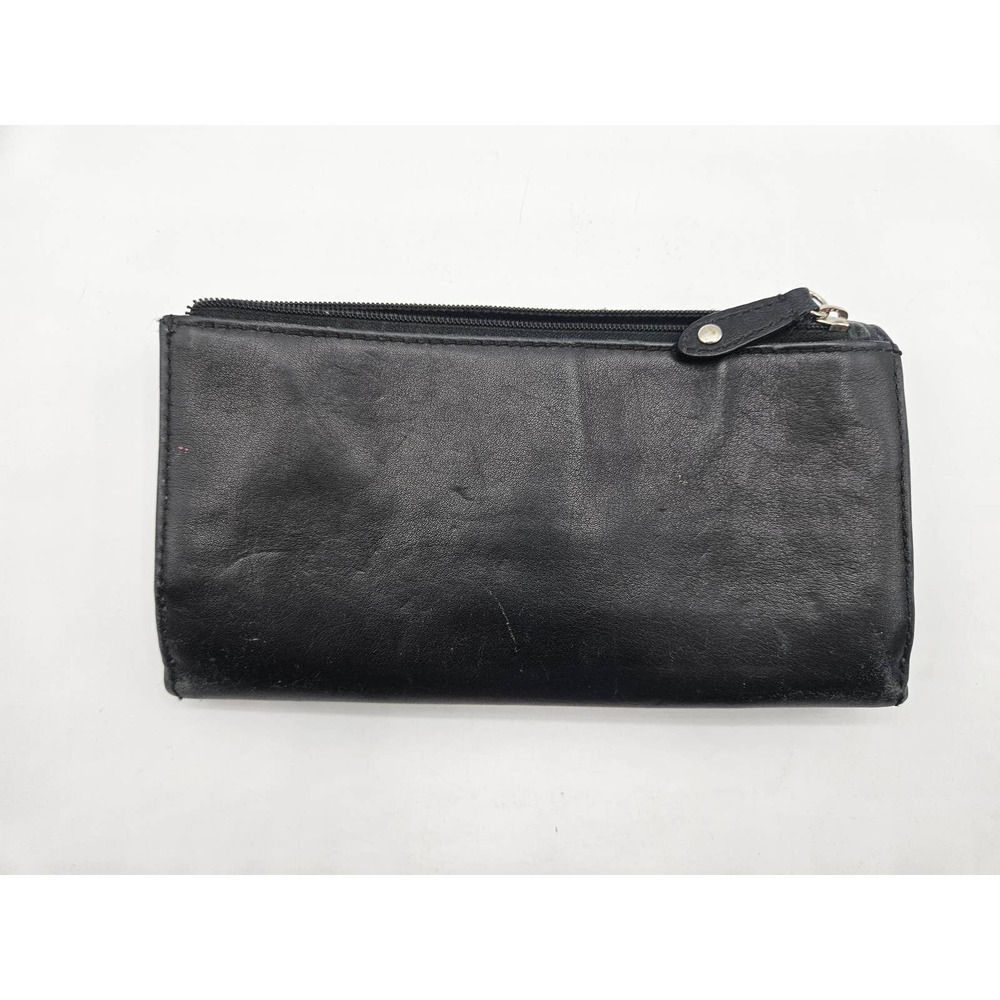 Coach Alexandra Slim Envelope Wallet Black Women's Silver Clasp - Picture 2 of 9